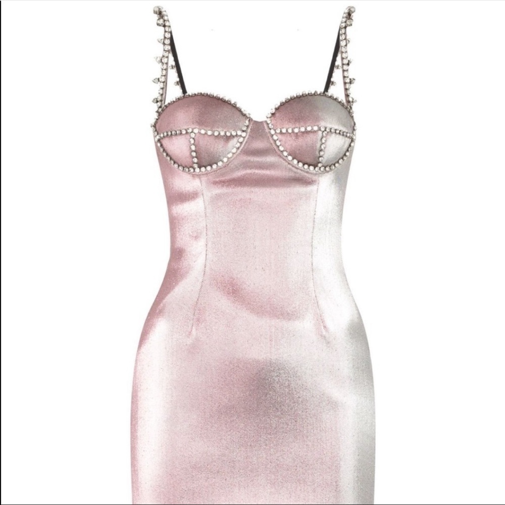 EXCELLENT condition; Area Crystal Embellished Balconette Dress
